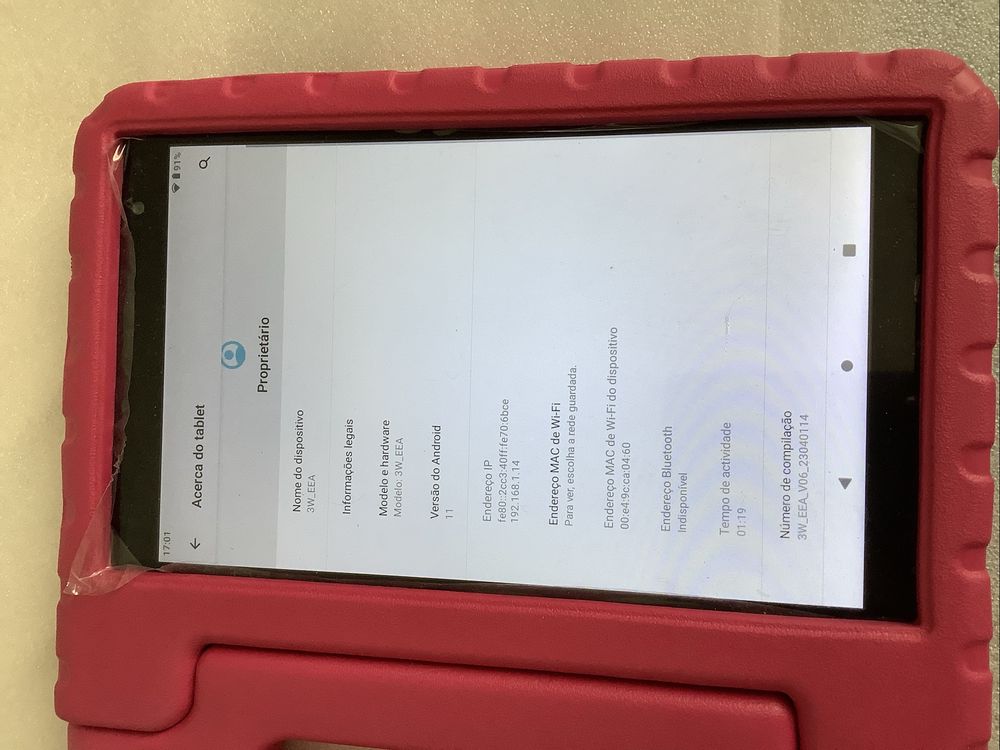 Tablet Facetel de 8 polegadas para crianca