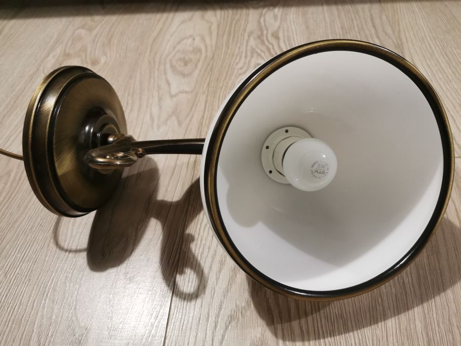 Lampa kinkiet retro stare złoto