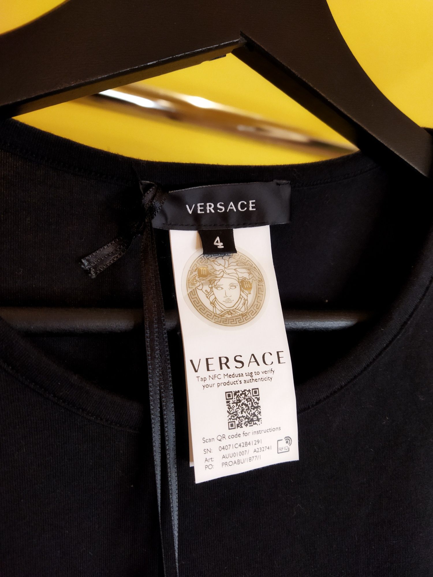 Koszulka z długim rękawem longsleeve Versace