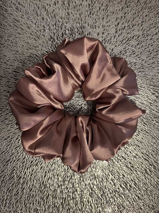 Scrunchie Luksi pudrowy róż AURORA MAXI