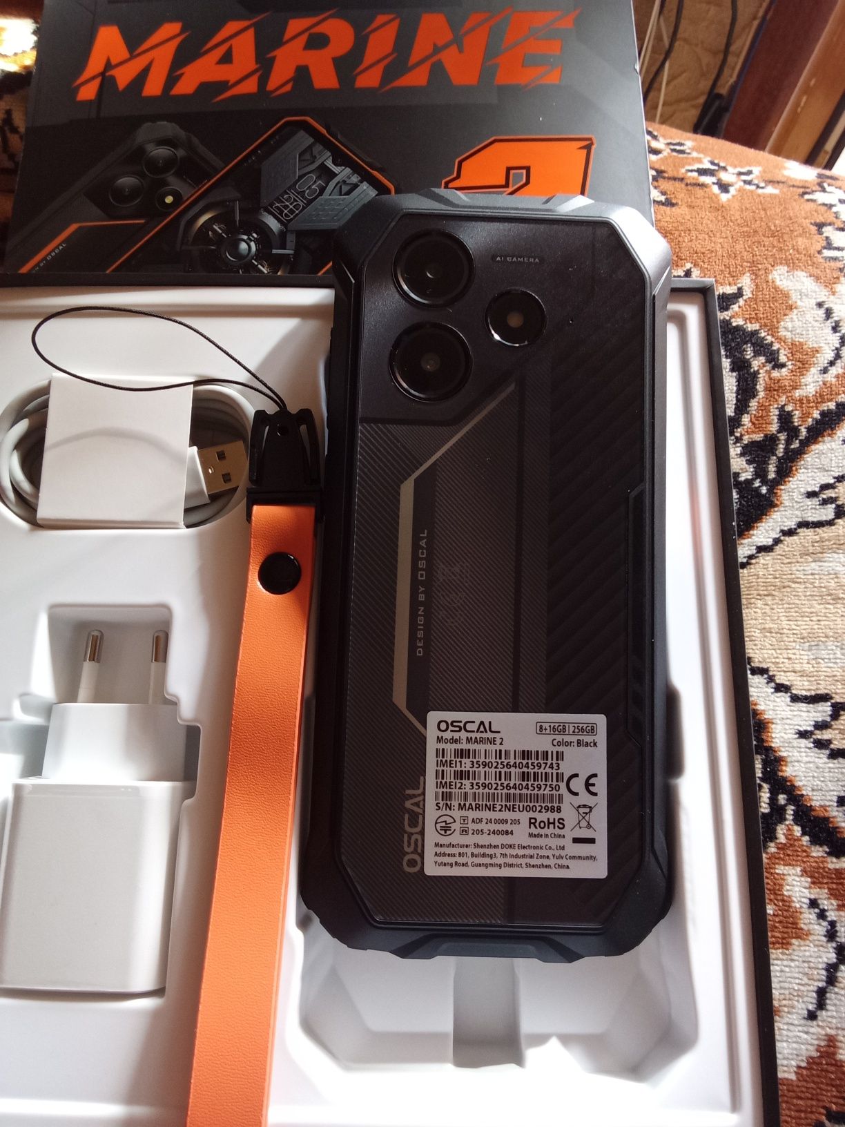 Срочно ноыый противоударный водонепроницаемый Blackview  MARINE 2 os