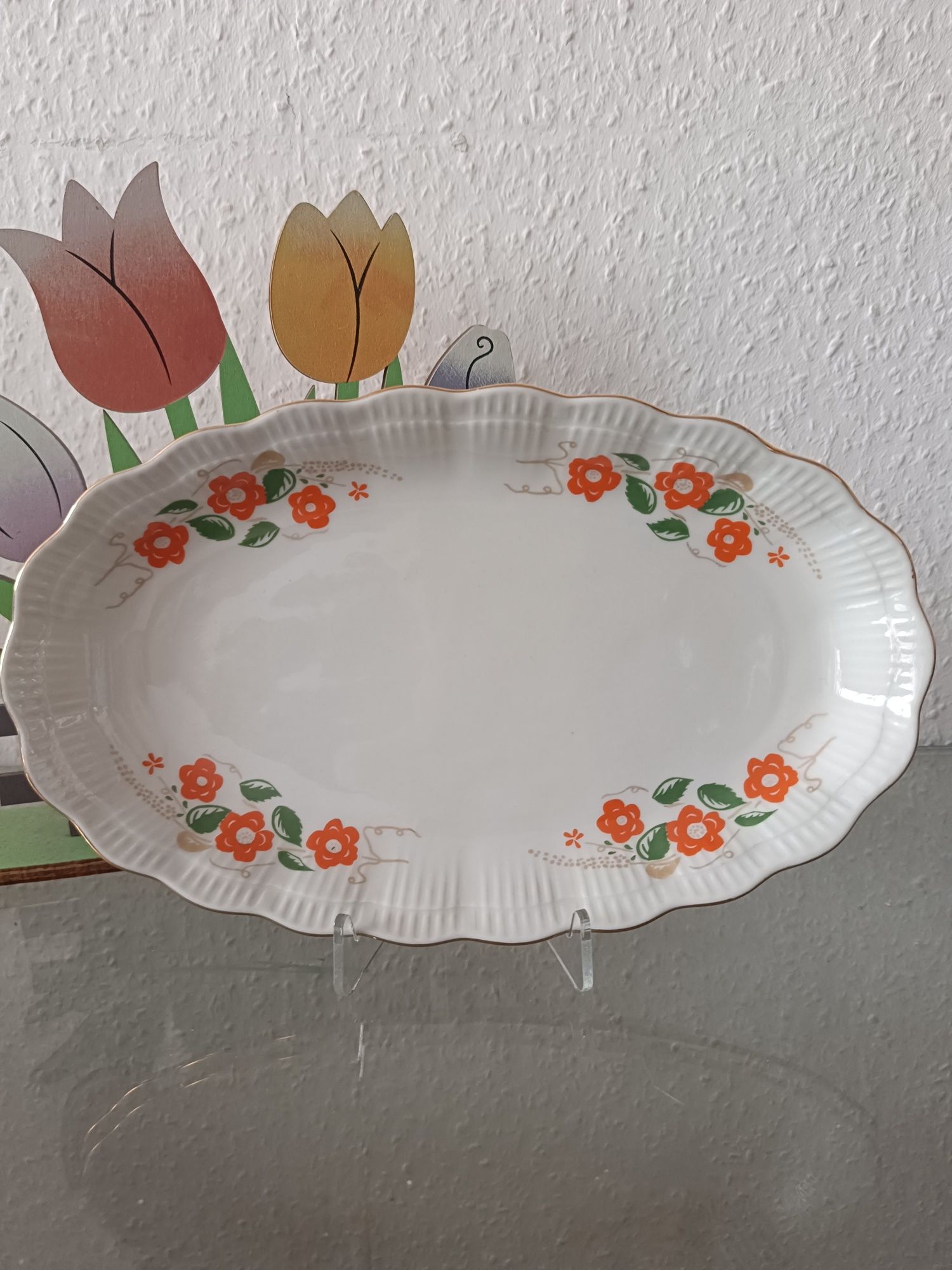 Zestaw dwóch małych Półmisków, porcelana Wałbrzych