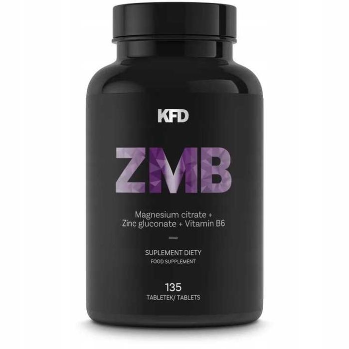 KFD ZMA / ZMB MAGNEZ cynk WITAMINA B6 135 tabletek