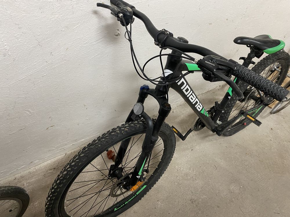 2 rowery MTB INDIANA X-Pulser 2.6 M17 Czarno-Zielone