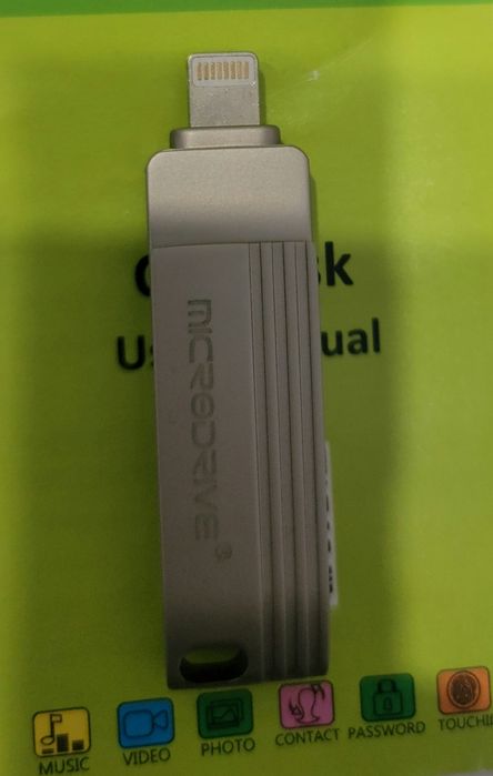 Флешка, 64гб, usb/lightning для iphone/android