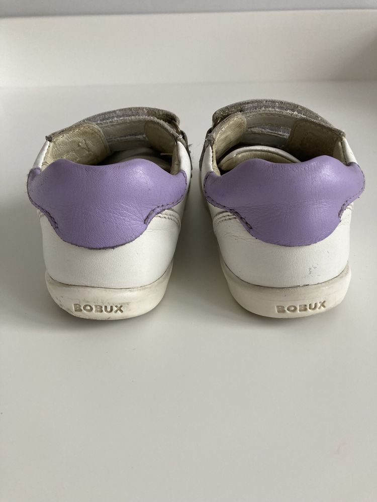 Półbuty sneakersy BOBUX Riley biały + fiolet, Rozmiar 23