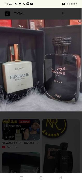 Perfume árabe Rasasi Hawas Black