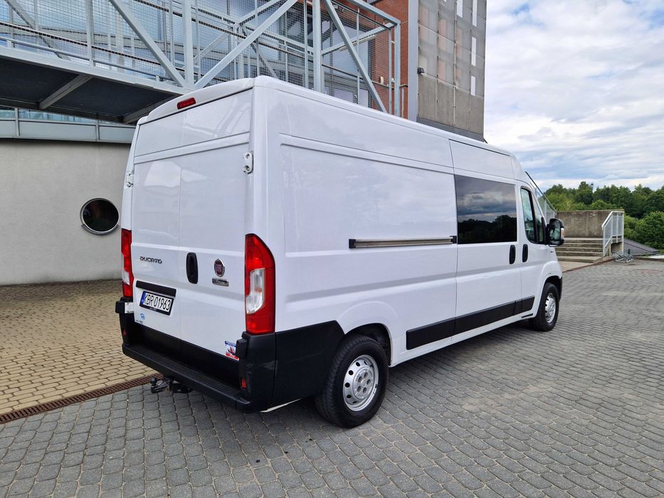 Fiat Ducato Furgon 6 Osób L3H2 Brygadówka Krajowy 1 Wł Hak F-Vat 23%