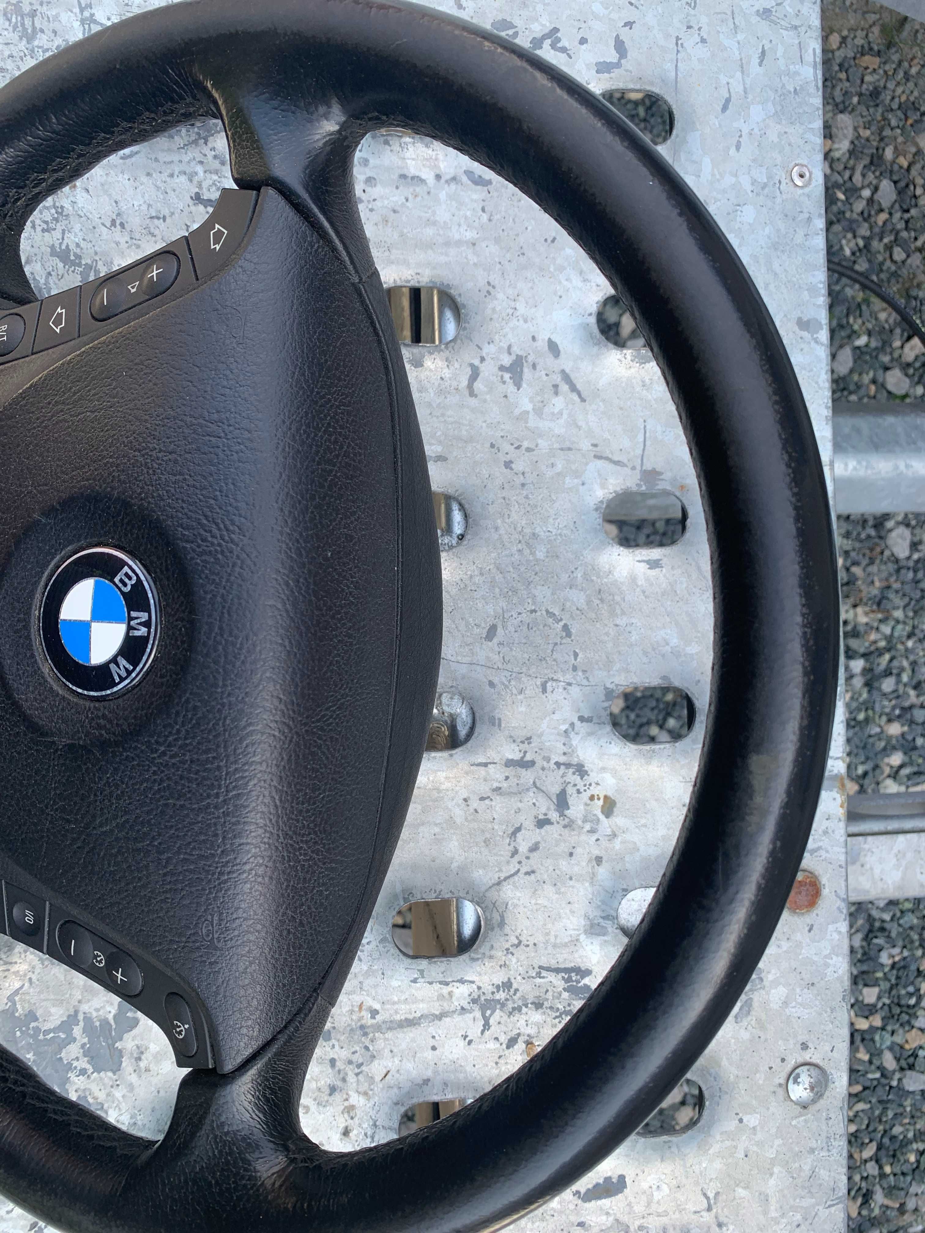 Bmw 5 e39 lift kierownica multifunkcja kompletna skóra