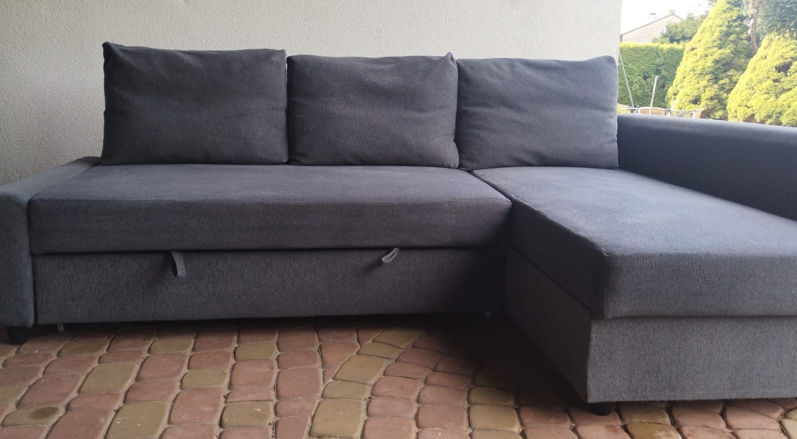 Narożnik IKEA FRIHETEN ciemno szary z dowozem