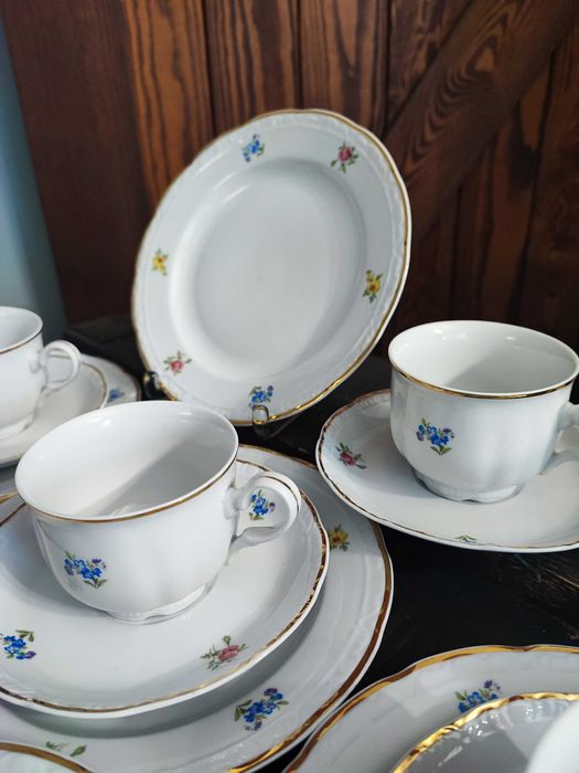 Zestaw sniadaniowy rumuńska porcelana Apulum