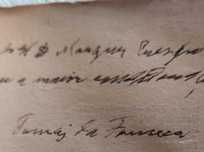 Autografado Tomas da Fonseca 1932  santo condestavel