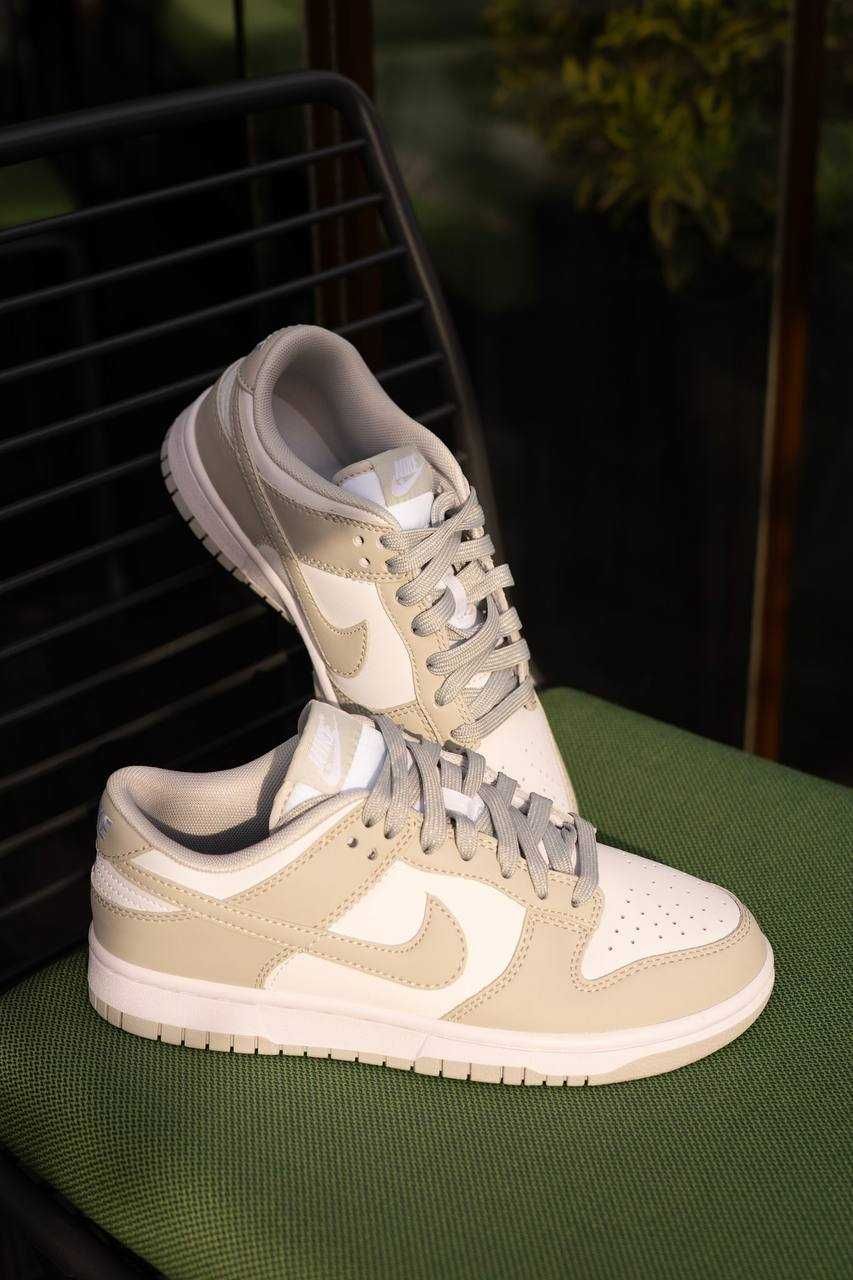 Жіночі кросівки Nike SB Dunk білий з сірим 00391 ШКІРА