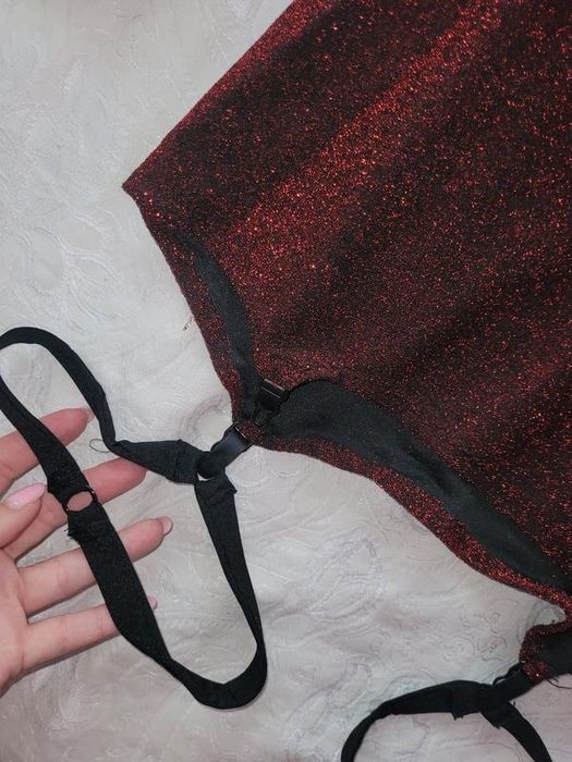 Платье для танцев с гартерами с-м