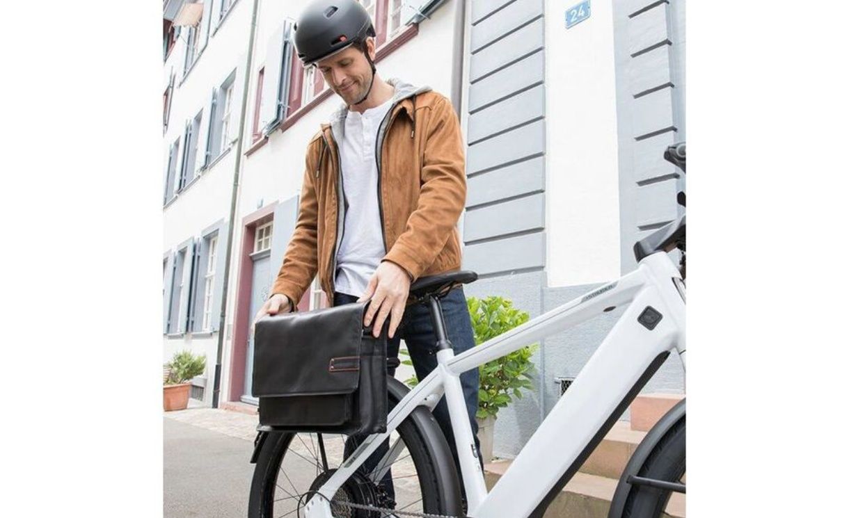 Nowa sakwa na rower / torba na ramię Stromer Bern - skórzana na laptop
