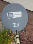 Antena, uchwyt do anteny, dekoder HD polsat cyfrowy.