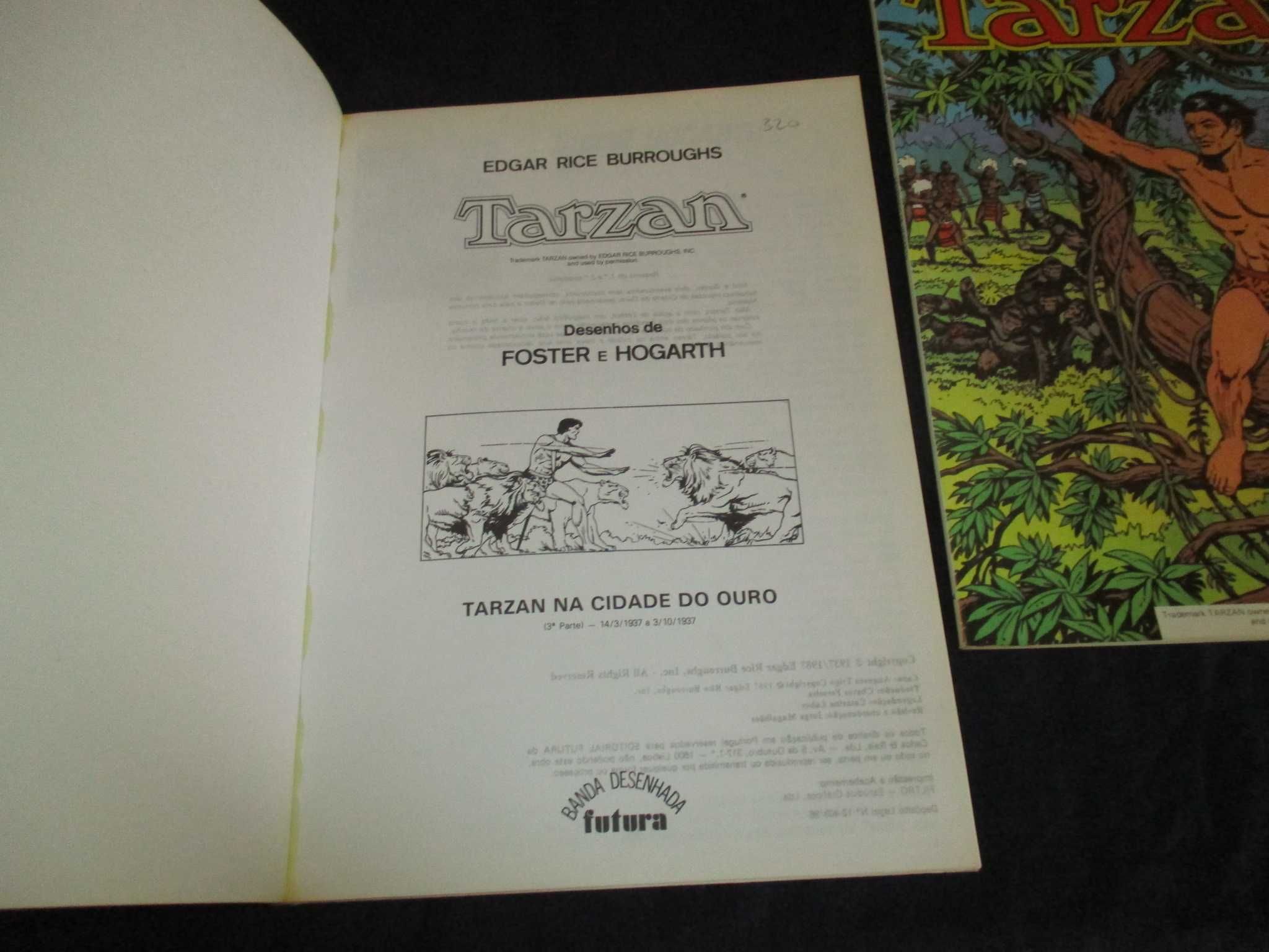 Livros BD Tarzan Edgar Rice Burroughs Futura