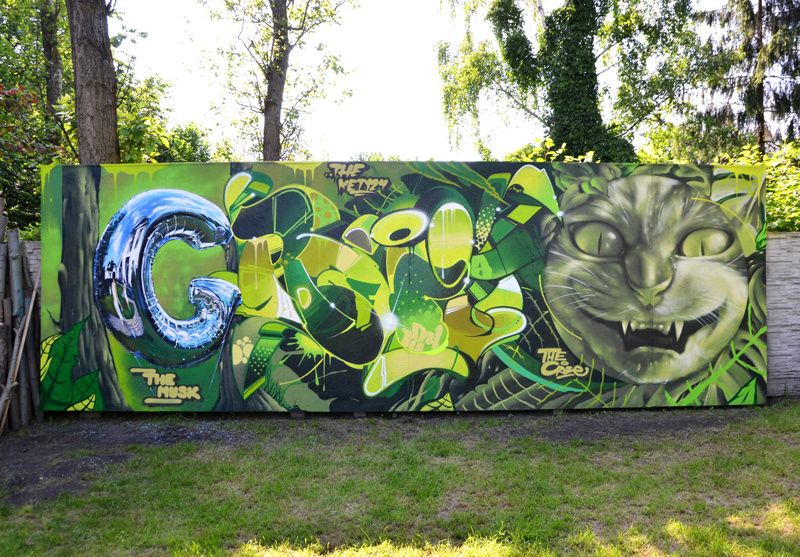 Graffiti Mural Malowanie Artystyczne UV 3D