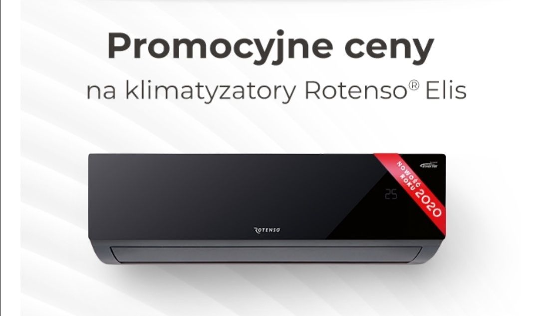 Klimatyzacja ROTENSO LG Mitsubishi AUX TOSHIBA Kaisai GREE montaż
