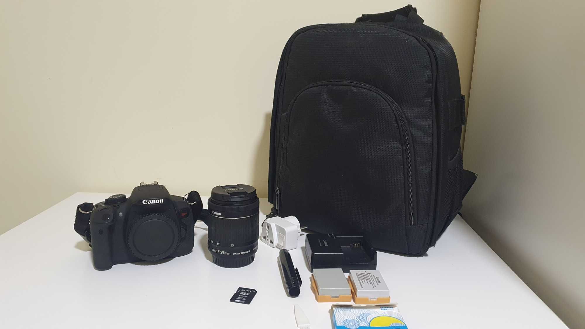 Canon EOS 700D (T5i) + Kit Completo – Pronta para Usar!