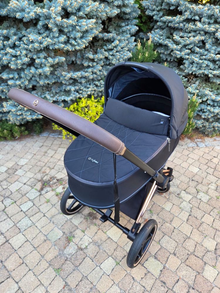 Wózek Cybex Priam 2.0 gondola + spacerówka + nosidełko