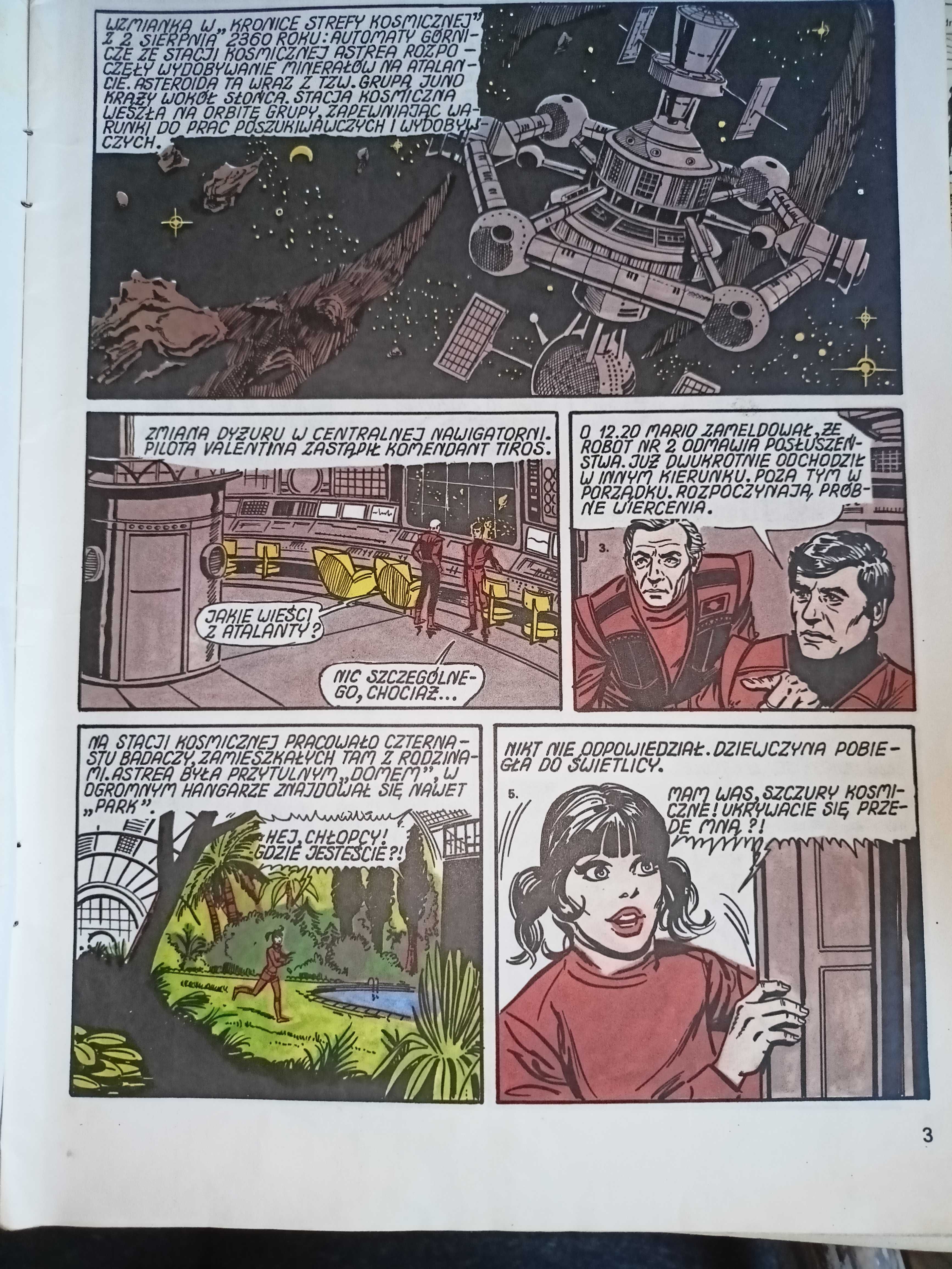 Komiks W niewoli u piratów kosmosu  1990r.