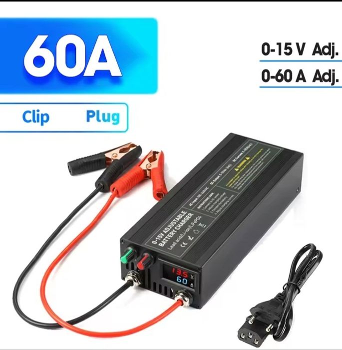 Универсальное зарядное устройство 12V 60A Lifepo4, Li, Gel, AGM