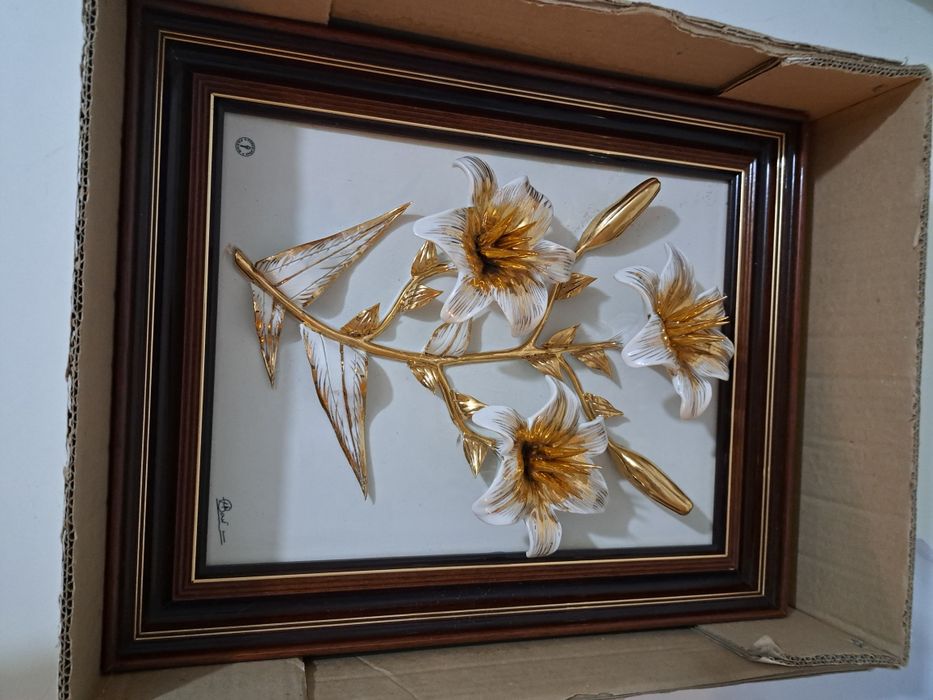 Espiga em alto relevo