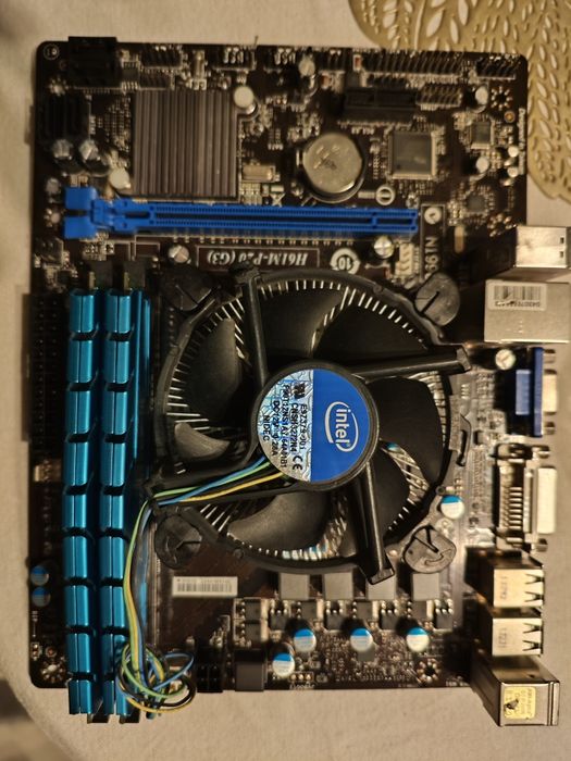 Proc intel g1610 + płyta msi H61M-P20 (G3)+ 8Gb DDR3 1600mhz