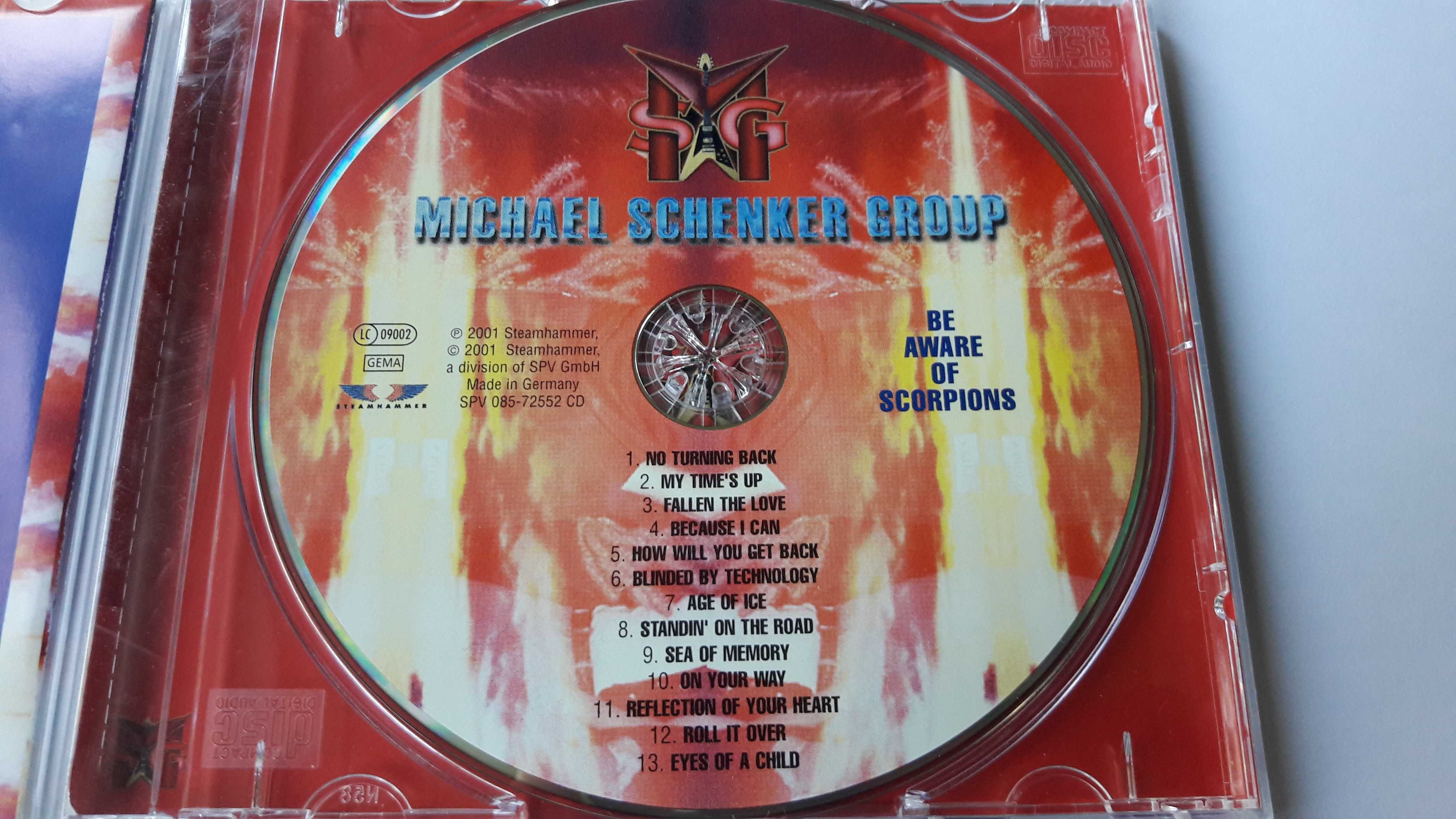 Фирменный диск Michael Schenker Group "Be Aware Of Scorpions" 2001