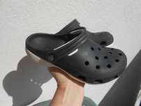CROCS klapki czarno/białe,M4W6 czyli 35/36/22,5 cm