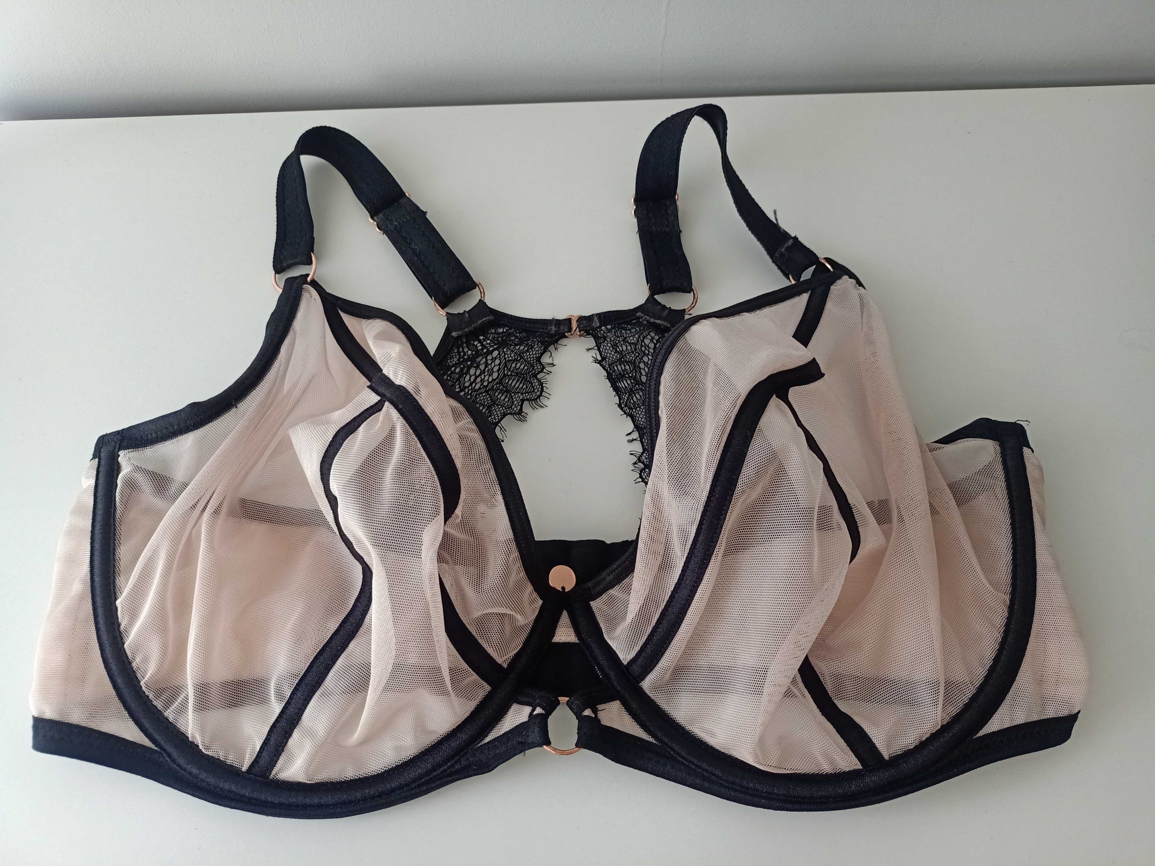 Biustonosz Scantilly Exposed UK 34G / EU 75I  black/nude