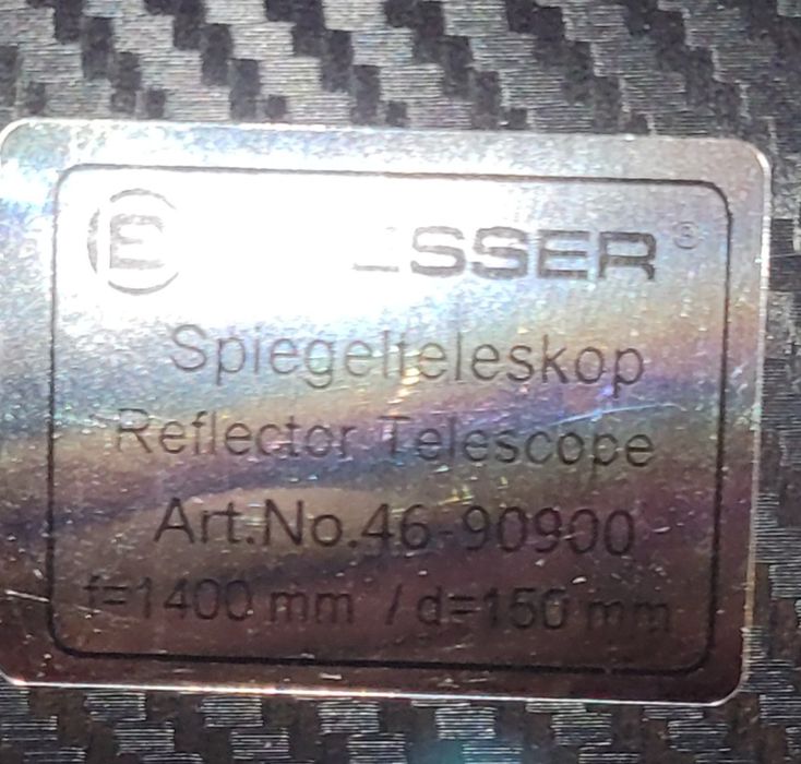 Teleskop reflektor Bresser 1400x150 stan jak nieużywany .