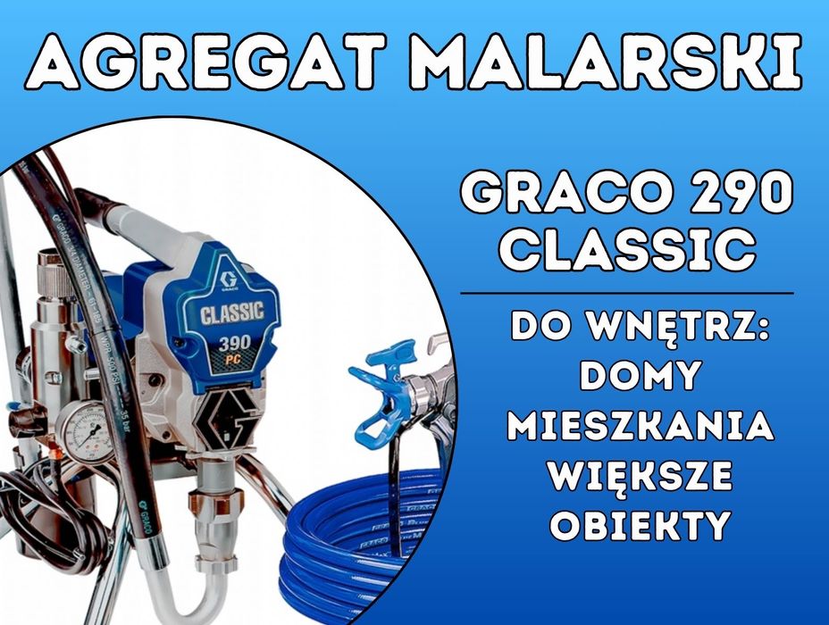 Wynajem agregat malarski GRACO 290 CLASSIC - agregat do malowania