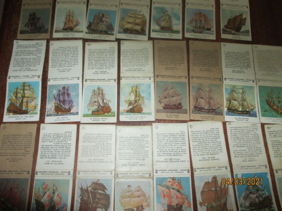 Carteiras de fósforos antigas, ( só os cartões)