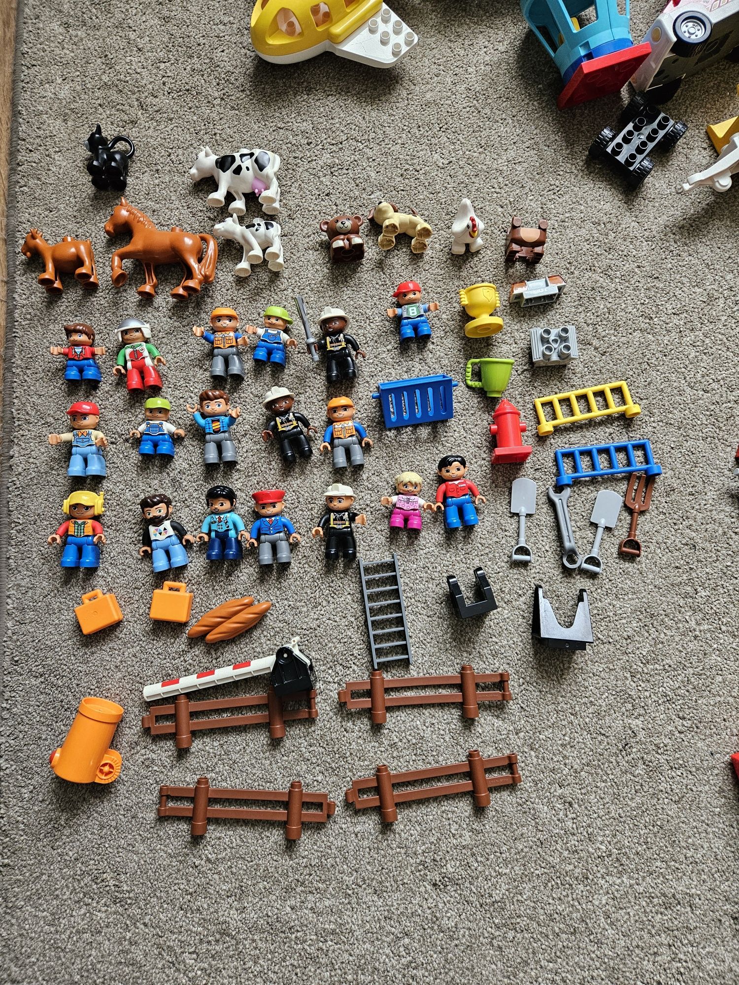 Klocki Lego Duplo Kolejka Pojazdy Samolot Ludziki