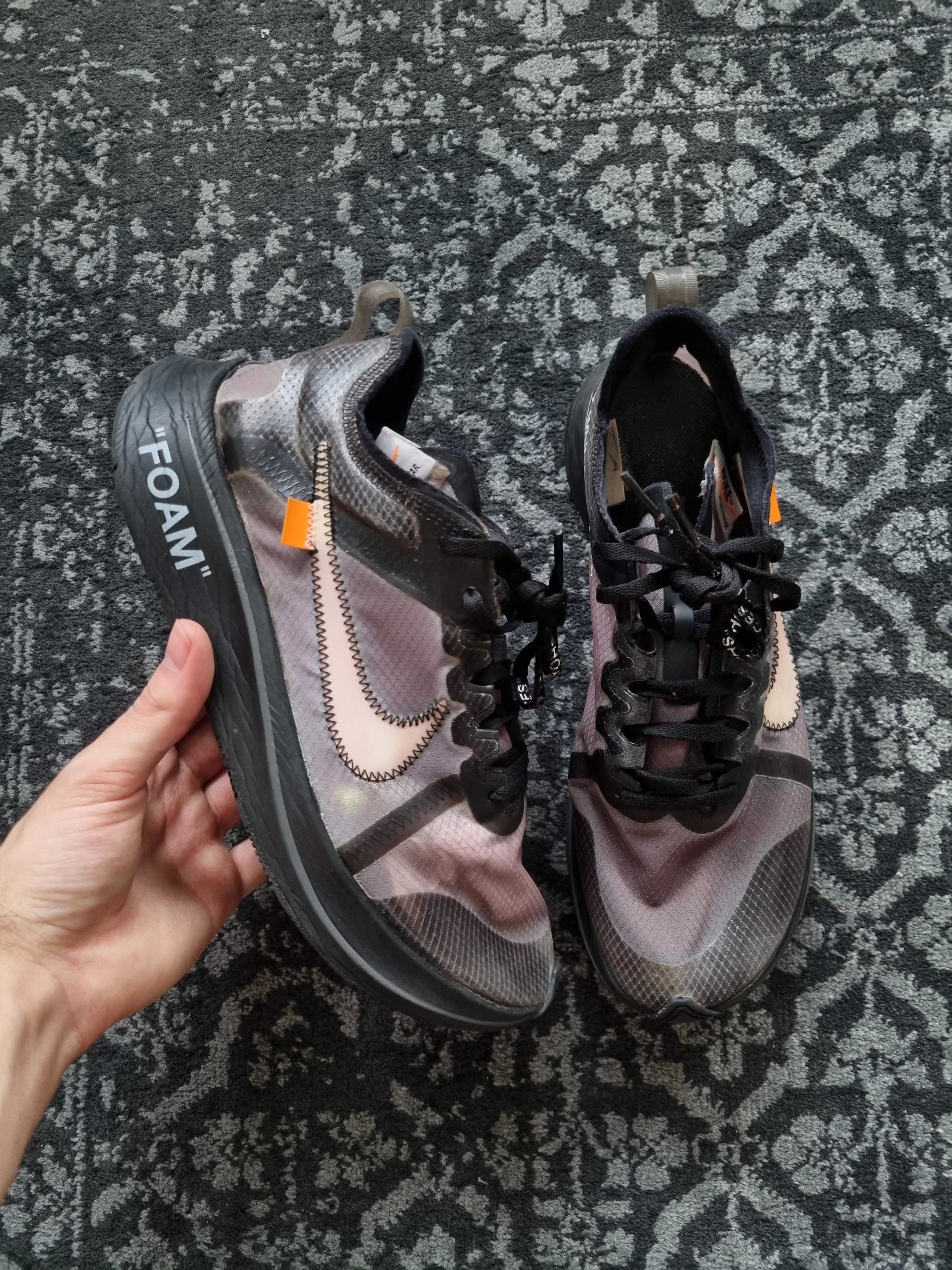 Buty nike x off-white zoom Fly czarne rozmiar 42 tanio!