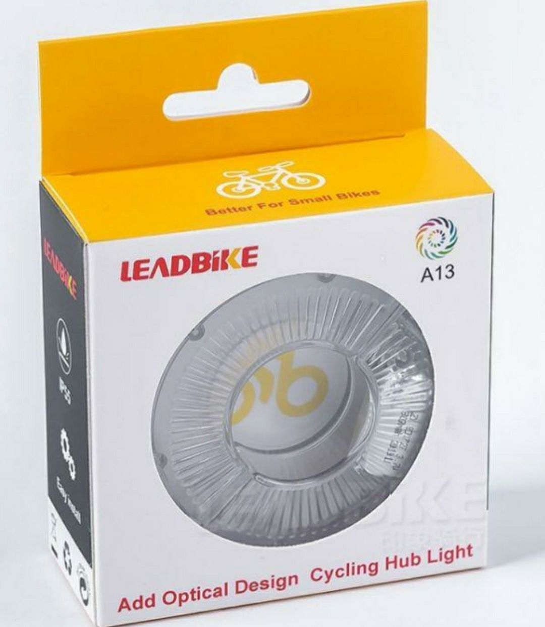 Подсветка колес велосипеда USB LEADBIKE A13 12 RGB LED на ось.