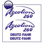Naklejki Deutz-Fahr Agrotron 260 Ciągnik Traktor Nalepki