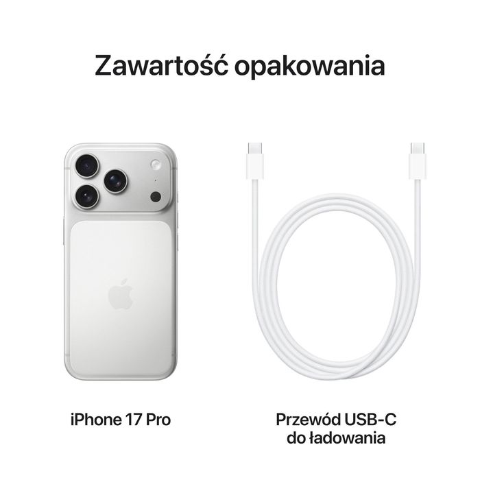 iPhone 17 Pro 256GB Srebrny Polska Dystrybucja Mtelefony