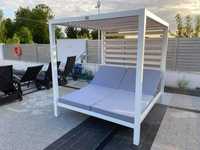 łóżko ogrodowe leżak ogrodowy nowoczesny