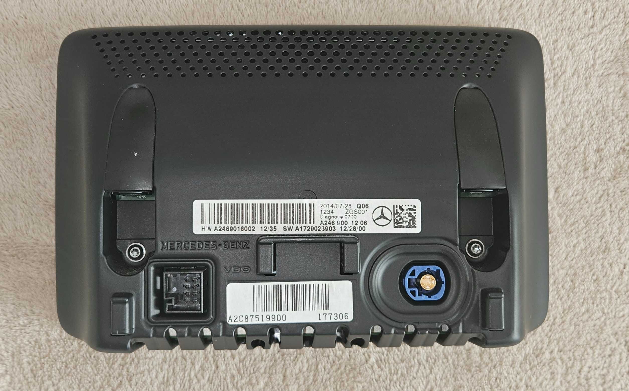 MERCEDES CLA C117 W117 X117, GLA, W176 W246  Ekran Monitor Wyświetlacz