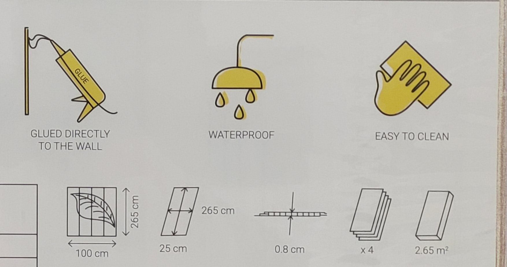 Panele dekoracyjne na ścianę Motivo COFFEE WOOD z materiału PVC, VOX