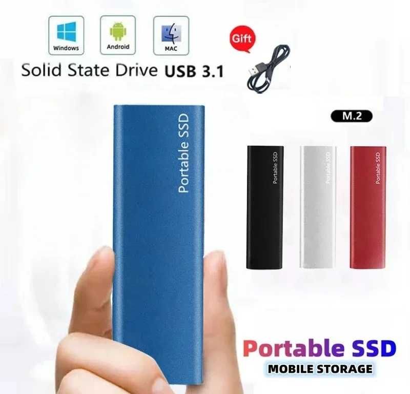 SSD накопичувач портативний зовнішній , флеш-пам'ять, USB, Type-C