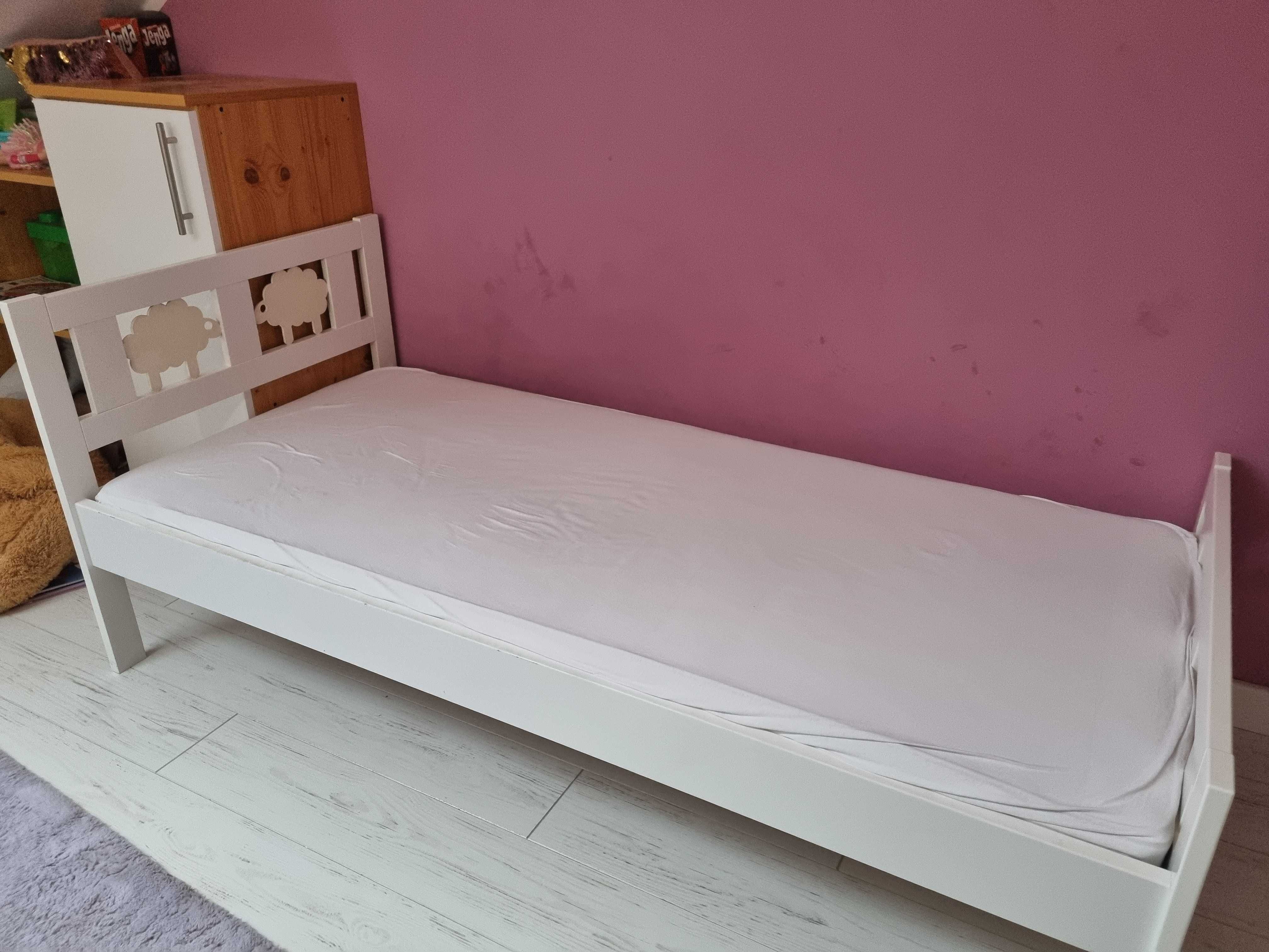Łózko dla Dziecka IKEA 70x160cm + gratis materac i 2szt prześcieradła