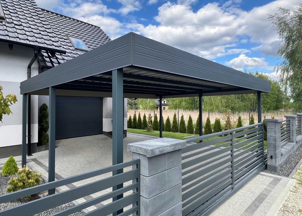 Carport 6x6 - wiata samochodowa garażowa dwustanowiskowa pod wymiar