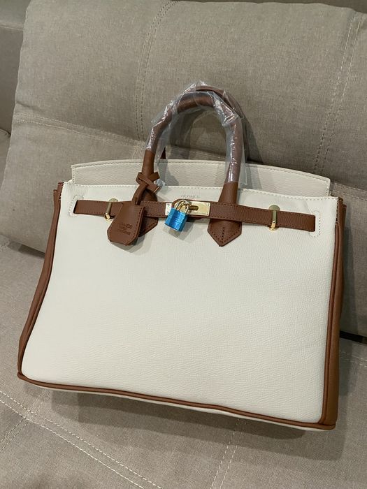 Сумка hermes birkin 35 см бежева