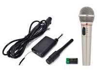 Mikrofon bezprzewodowy i przewodowy do karaoke