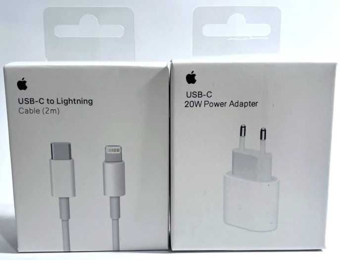 Ładowarka przewód kabel 2 METRY + kostka USB-C 20W iPhone iPad 2M