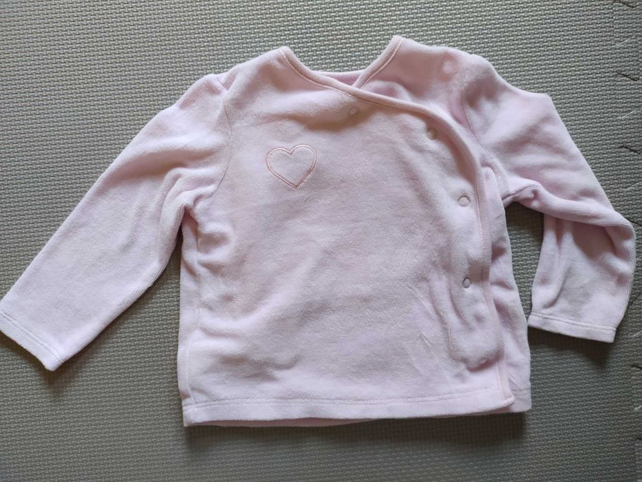 Bluza polarowa na zakładkę dla niemowlaka